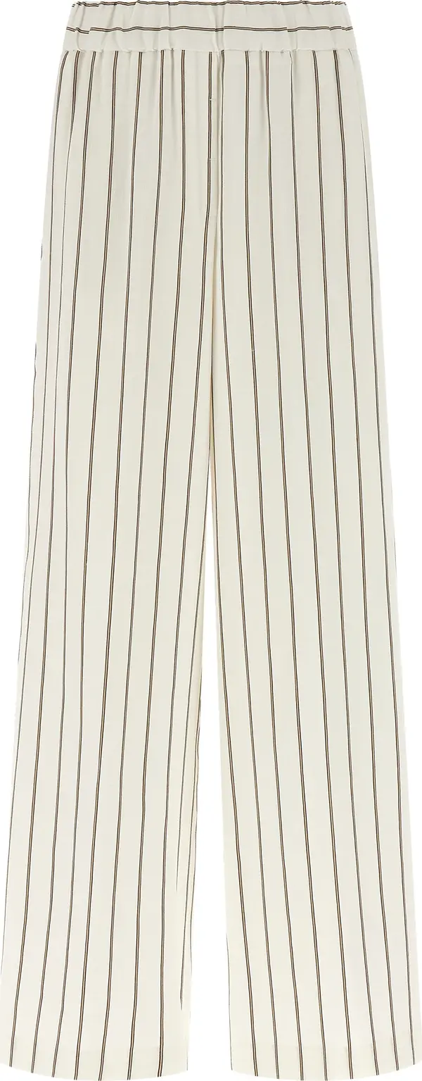 White Linen Casual Pants
