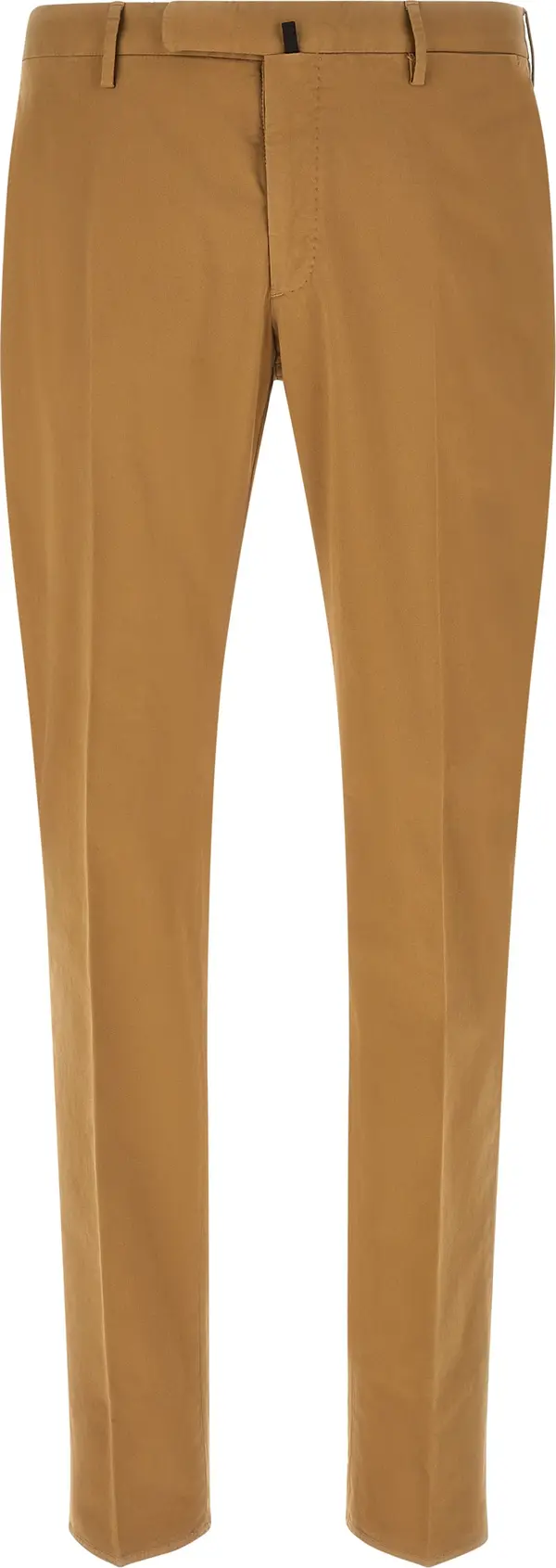 Brown Cotton Casual Pants