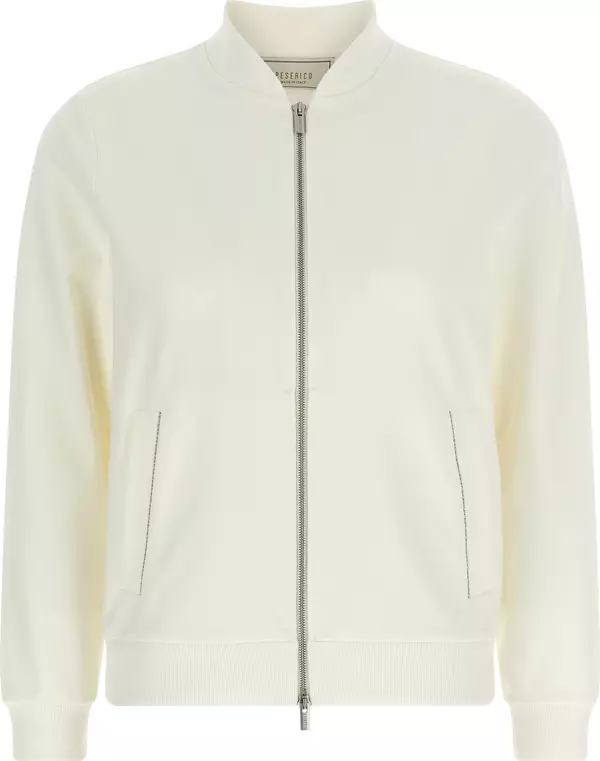 White Cotton Sweatshirt
