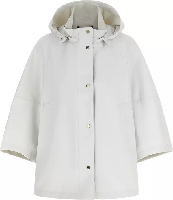 Beige Polyester Shell Jacket