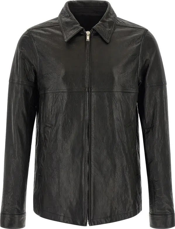 Black Lamb Leather Leather Jacket