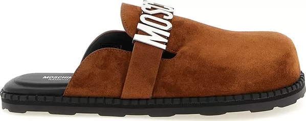 Brown Calfskin Clogs