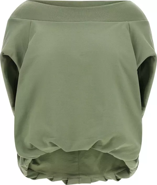 Beige Cotton Sweatshirt