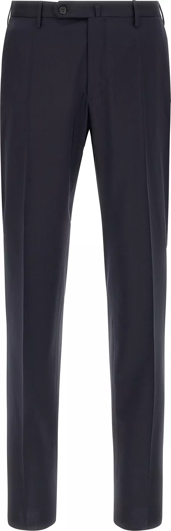Blue Virgin Wool Dress Pants