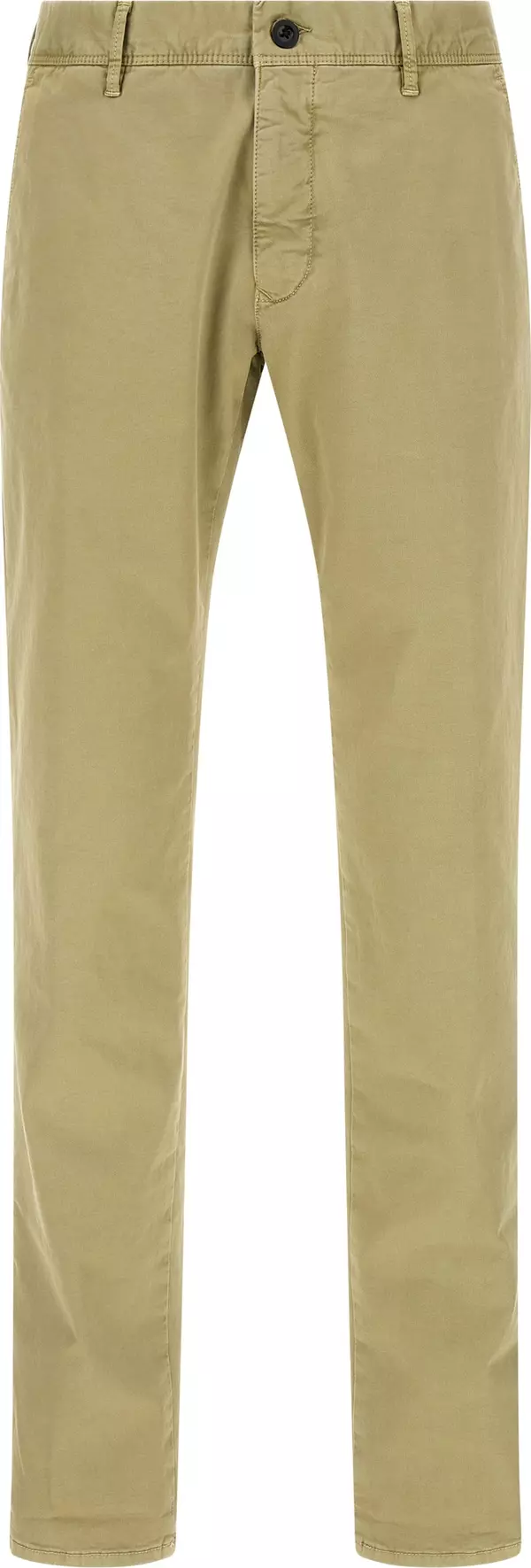 Bicolor Cotton Casual Pants