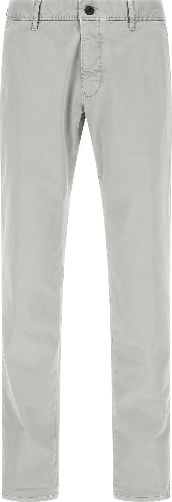 Gray Cotton Casual Pants