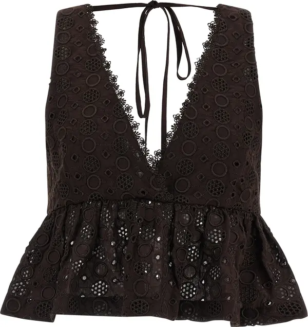 Brown Cotton Blouse