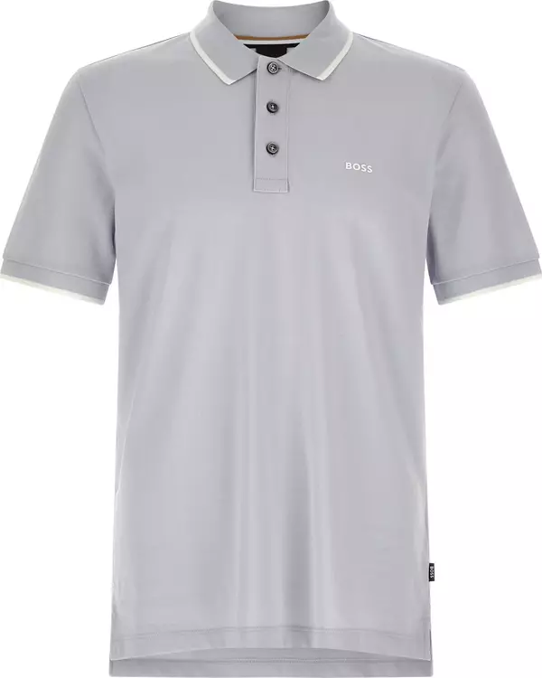 Blue Cotton Polo Shirt