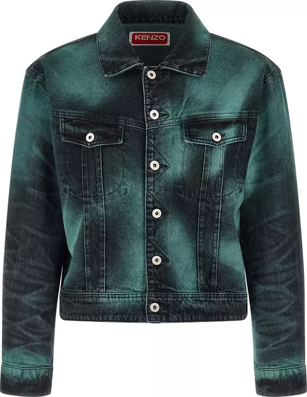 Gray Cotton Denim Jacket