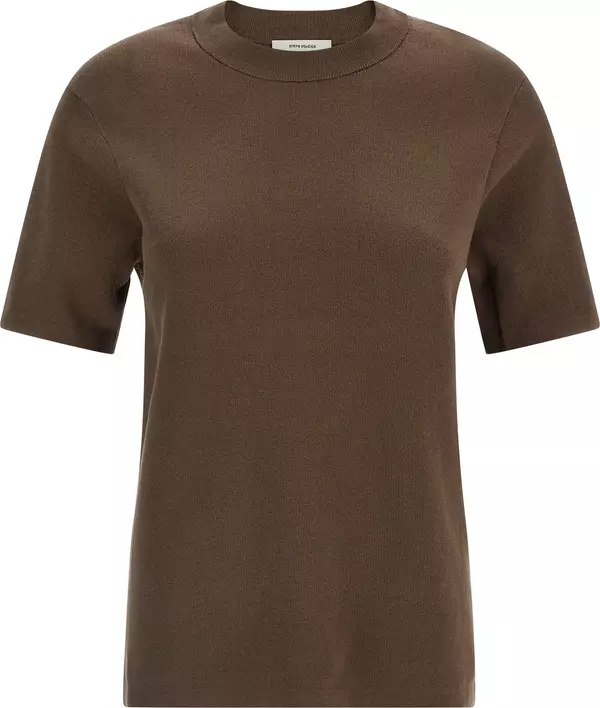 Brown Cotton T-Shirt
