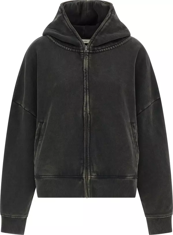 Gray Cotton Hoodie