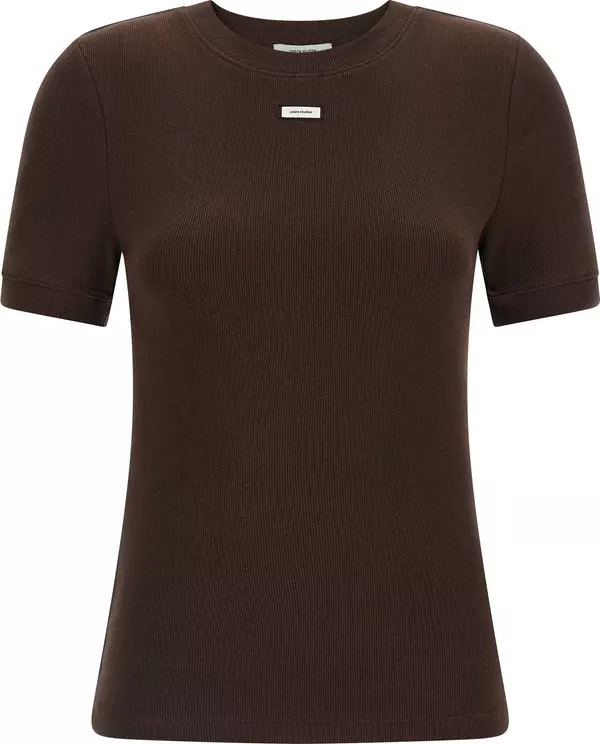 Brown Cotton T-Shirt