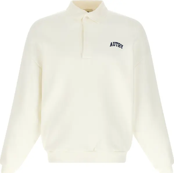White Cotton Sweatshirt