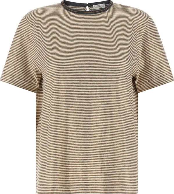 Multicolor Linen T-Shirt