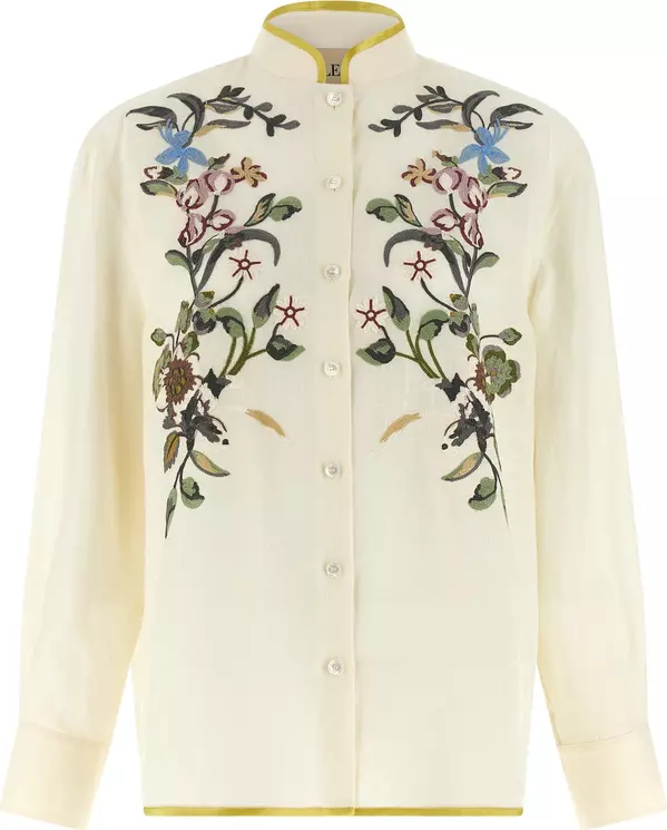 Beige Linen Blouse