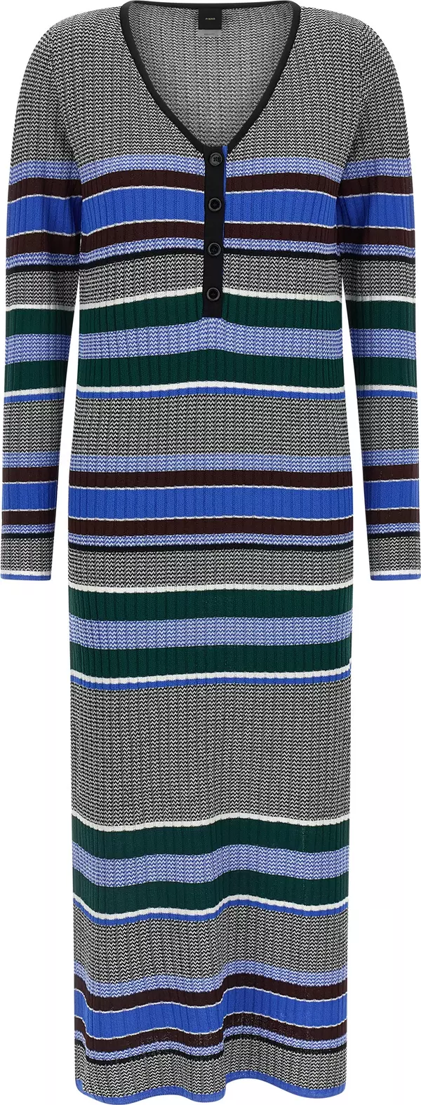 Multicolor Viscose Long Dress