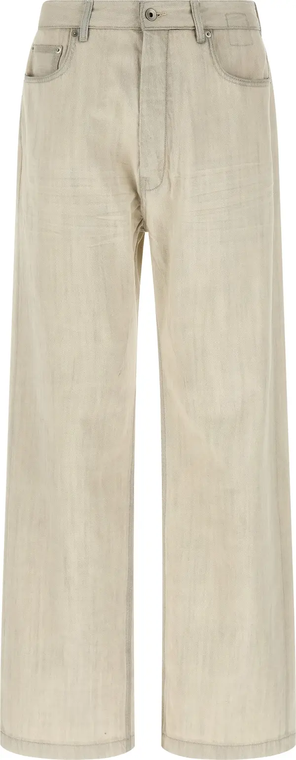 Gray Cotton Jeans Denim