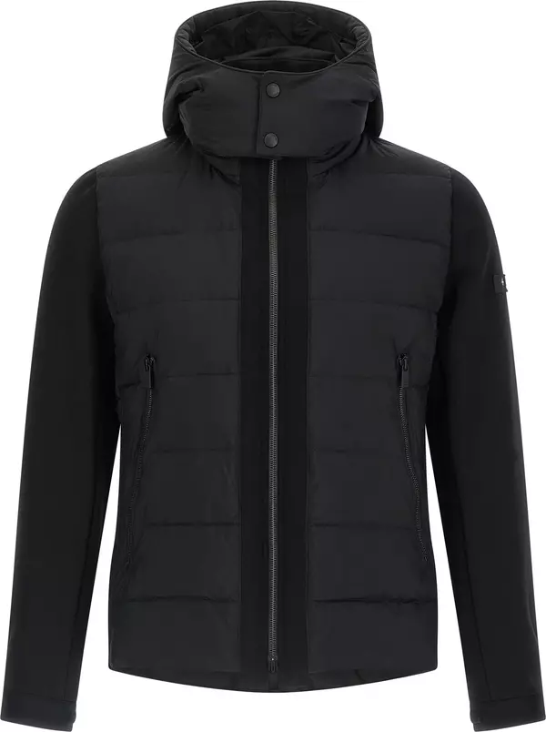 Black Nylon Full-Length Jacket