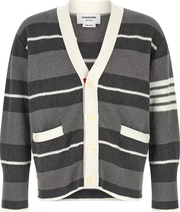Gray Cotton Cardigan
