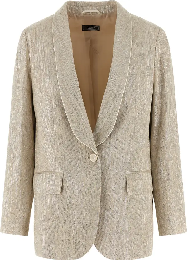 Beige Viscose Blazer