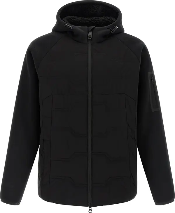 Black Polyester Shell Jacket