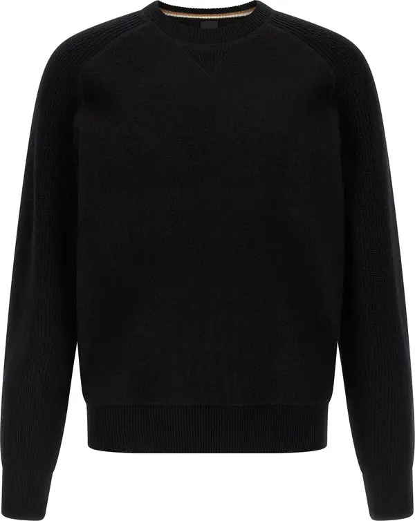 Black Virgin Wool Cardigan