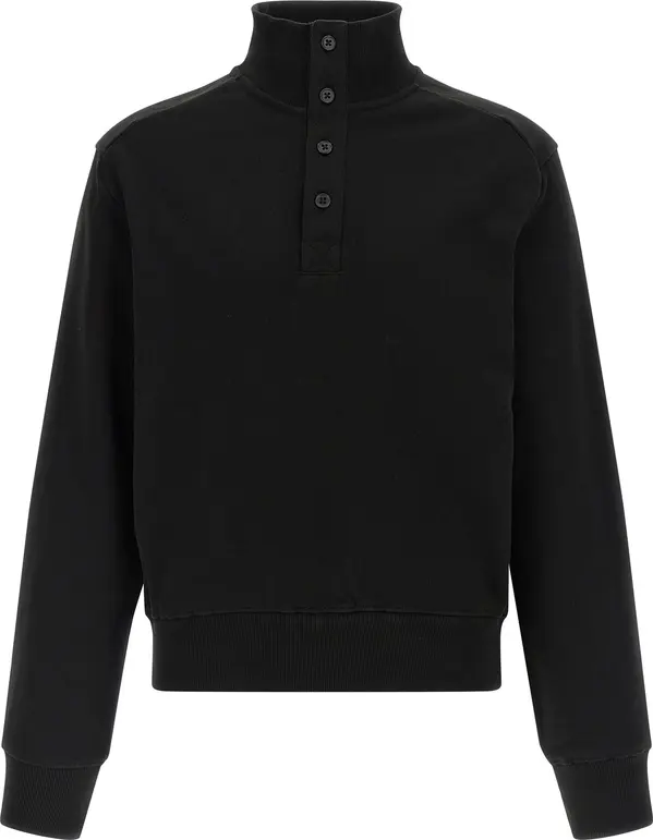 Black Cotton Cardigan
