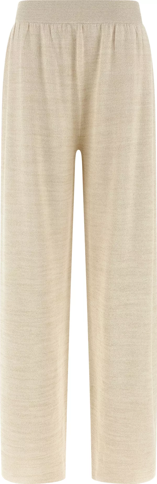 Gold Cotton Casual Pants