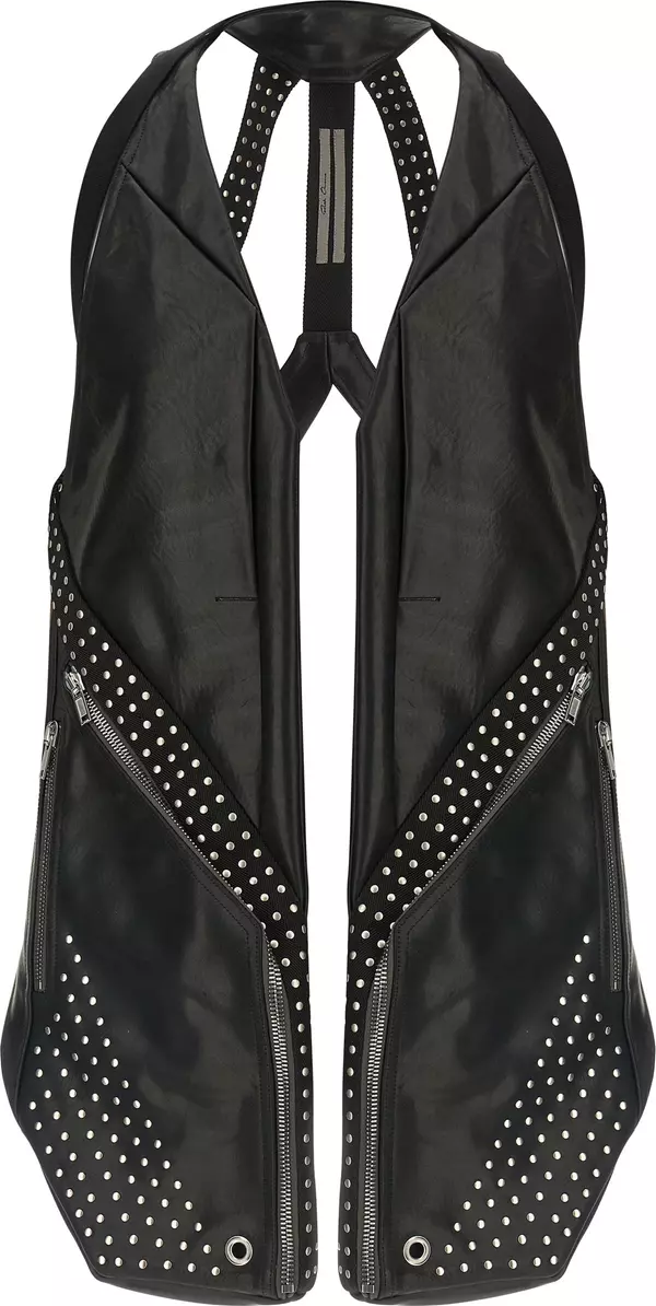 Black Bull Skin Sleeveless Jacket