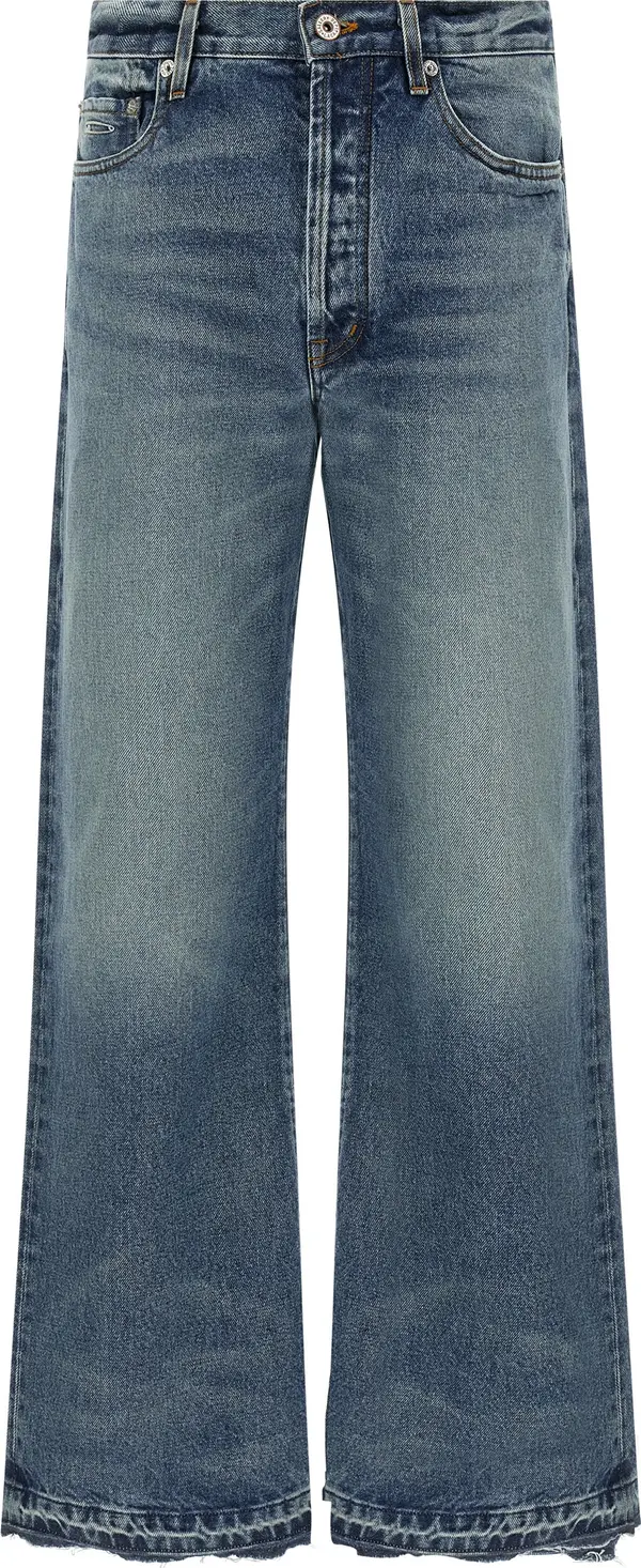 Blue Cotton Jeans Denim