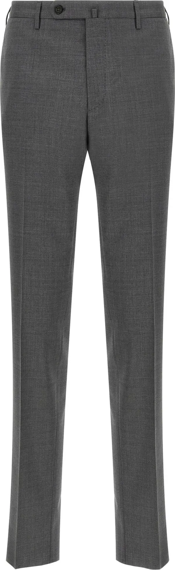 Gray Virgin Wool Dress Pants