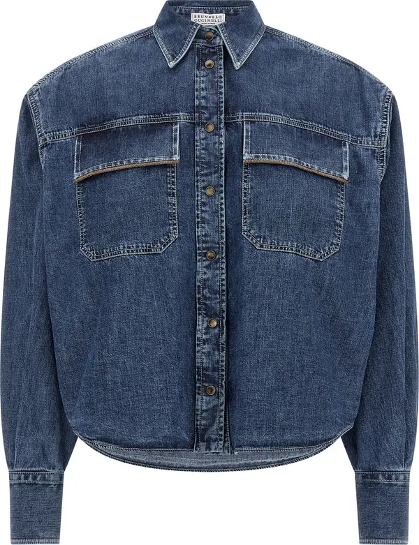 Blue Cotton Blouse