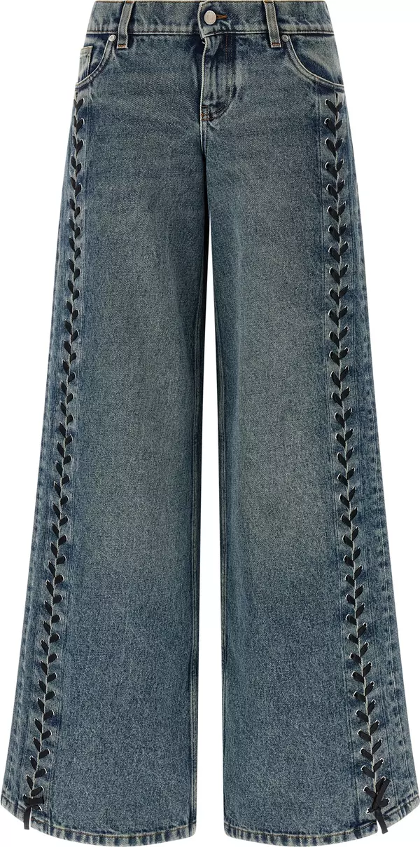 Blue Cotton Jeans Denim
