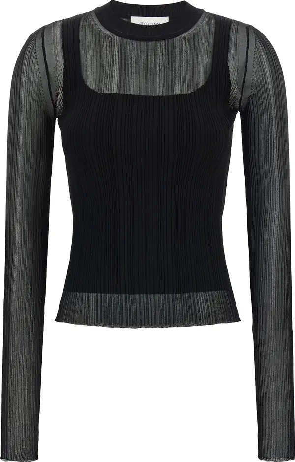 Black Viscose Cardigan