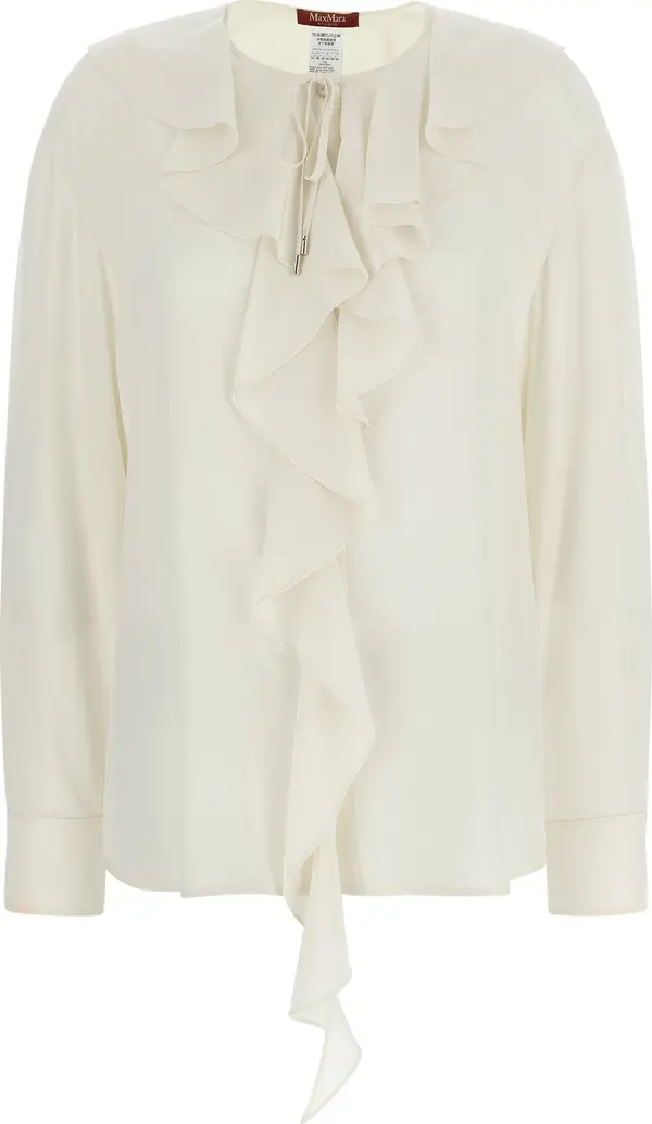 White Silk Blouse