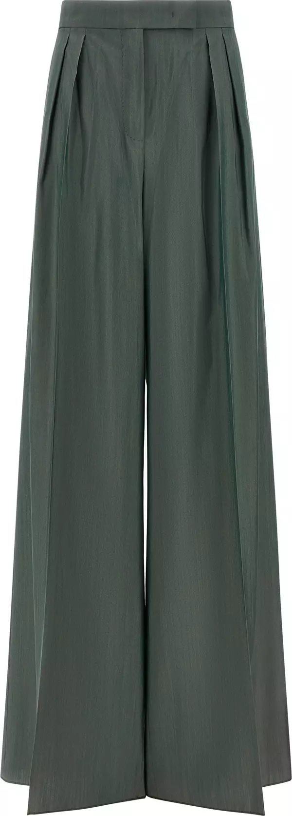 Bicolor Virgin Wool Casual Pants
