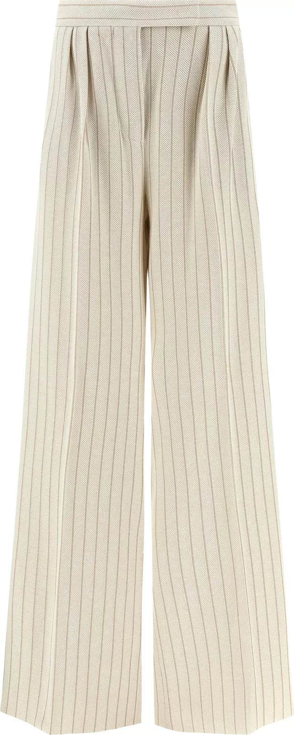 White Cotton Casual Pants