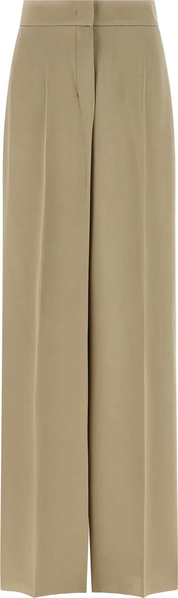Beige Silk Dress Pants