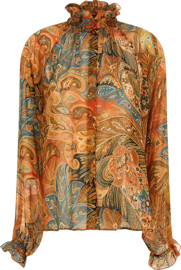 Multicolor Silk Blouse