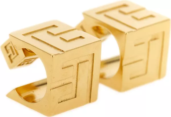 Gold Brass Earrings