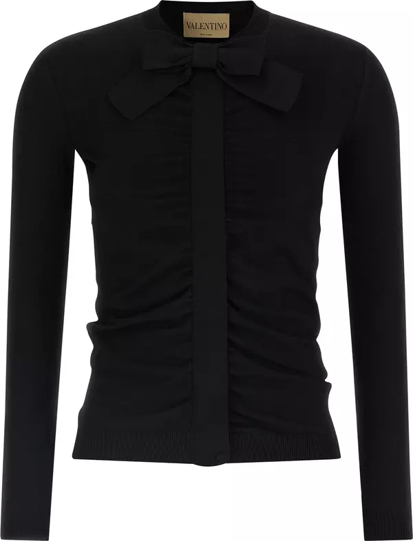 Black Viscose Cardigan