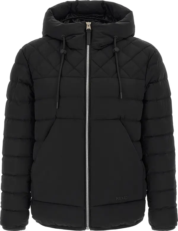 Black Nylon Full-Length Jacket
