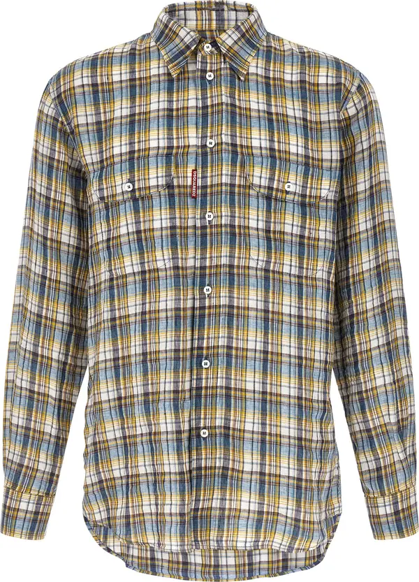 Multicolor Linen Blouse