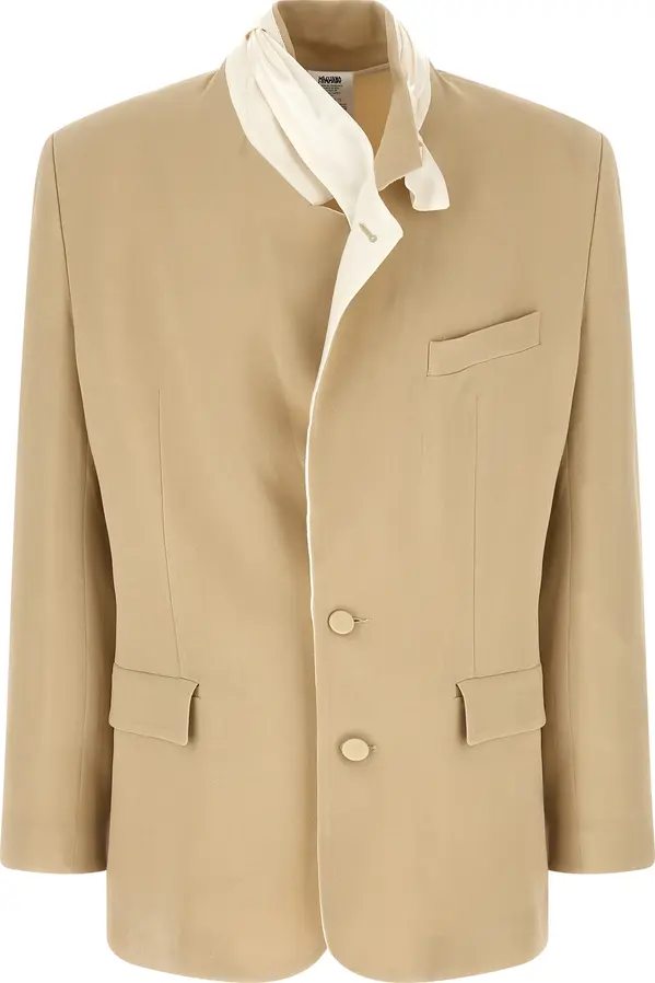 Beige Viscose Blazer