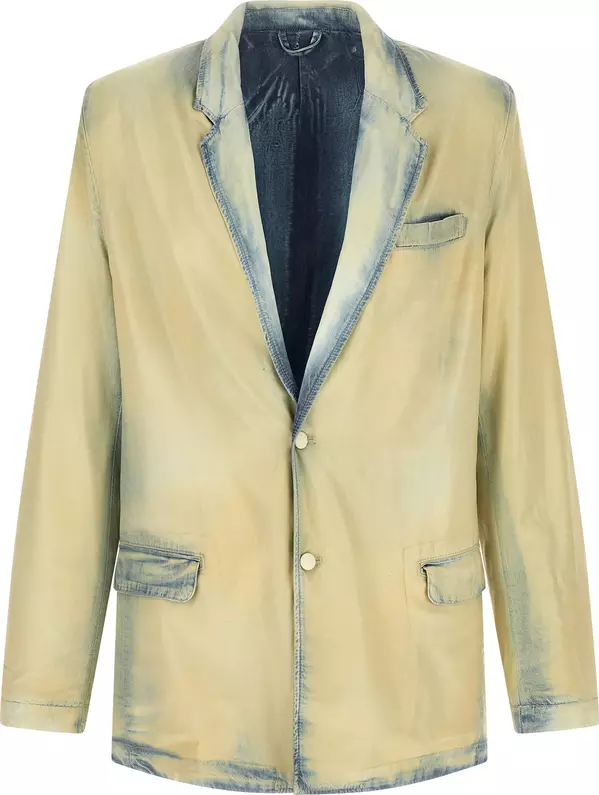 Beige Lyocell Blazer