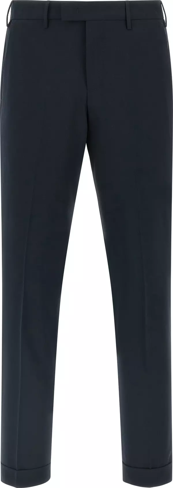 Blue Virgin Wool Dress Pants
