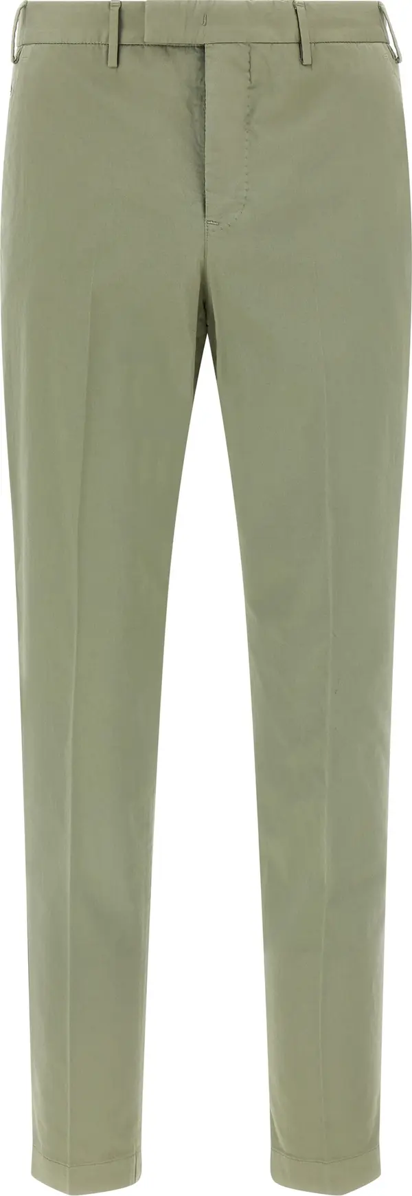 Bicolor Cotton Casual Pants