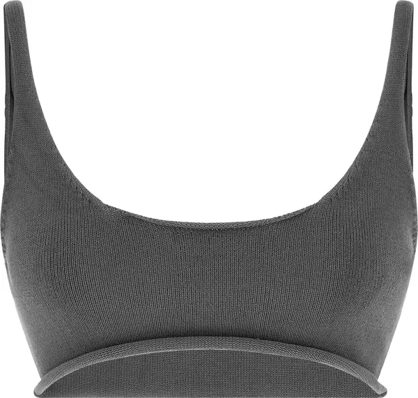 Gray Cotton Sport Bra