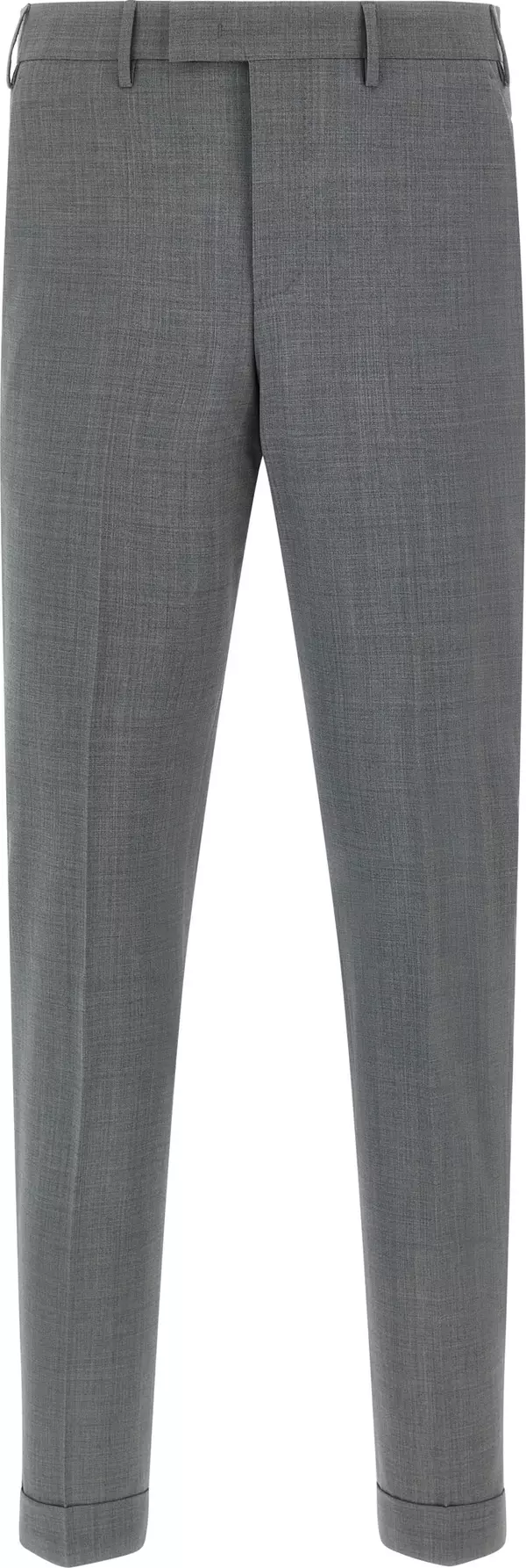 Gray Virgin Wool Dress Pants