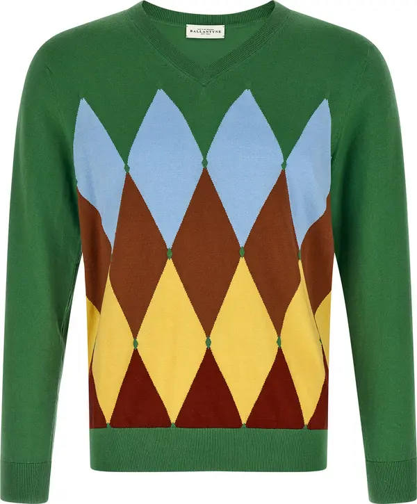 Bicolor Cotton Cardigan